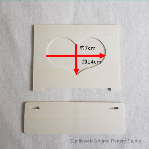 大心形相框含土材料包