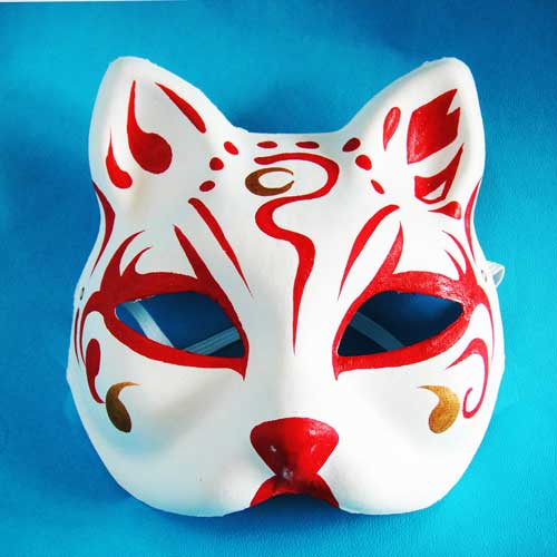 彩繪狐狸面具-3