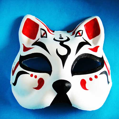 彩繪狐狸面具-2